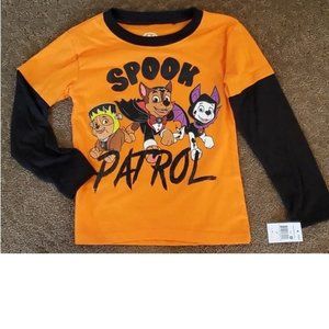 Toddler Boys Girl Paw Patrol SPOOK PATROL Halloween T-Shirt Size 2T Marshall NWT